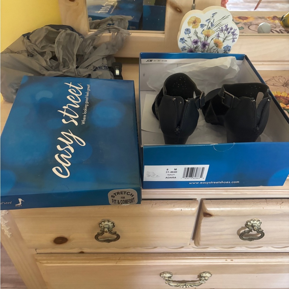 Easy Street Navy Blue Shoes
